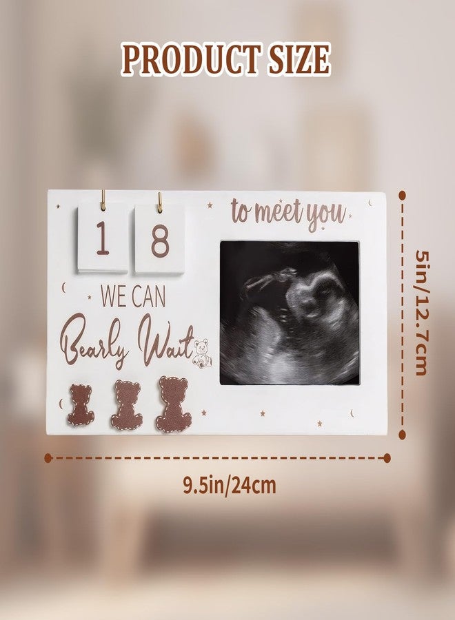 Gaahkai Sonogram Picture Frame, Standard 4x3 Ultrasound Photo Frames with Baby Countdown Weeks for Pregnancy Congratulations Baby Announcement Gift - Image 2